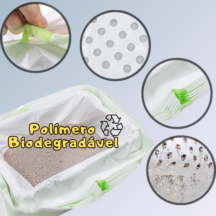 Sacos Coletores Reutilizáveis para Caixas de Areia