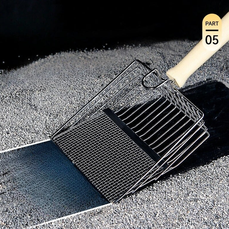 Pá Inox Pro Clean 2 em 1 para Areia de Gato