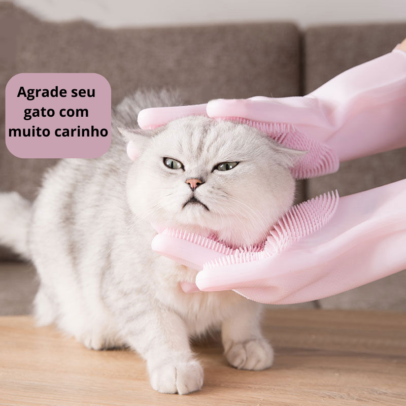 Luva de Silicone Pet