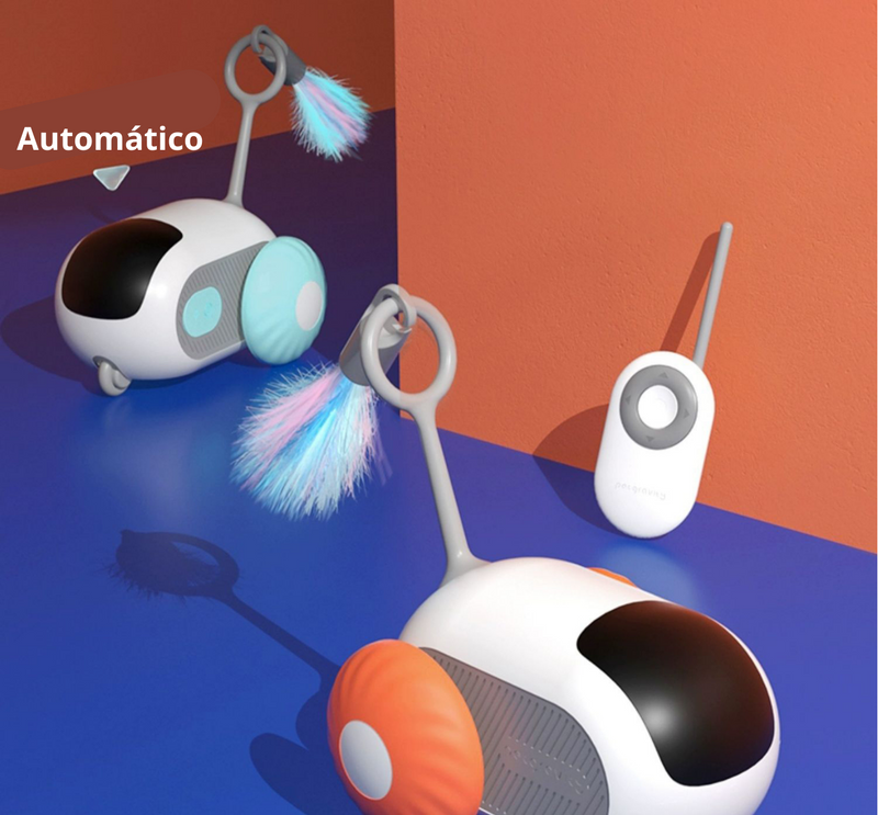 Brinquedo Robozinho com Controle Remoto para Gatos