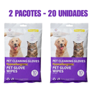 Luva de Limpeza a Seco para Pets