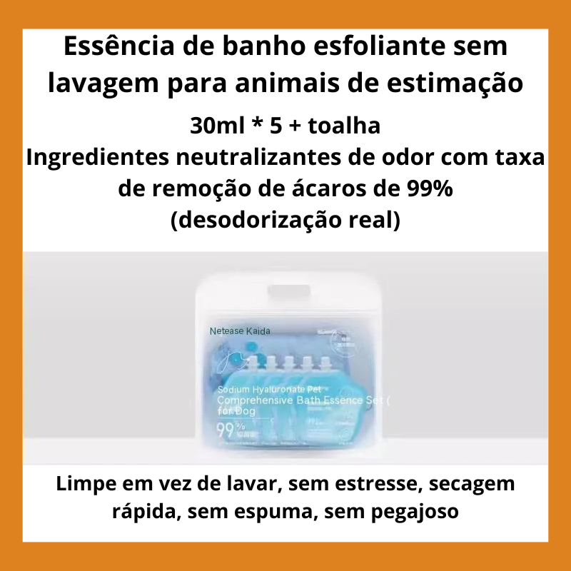 Luva para Banho a Seco com Essência