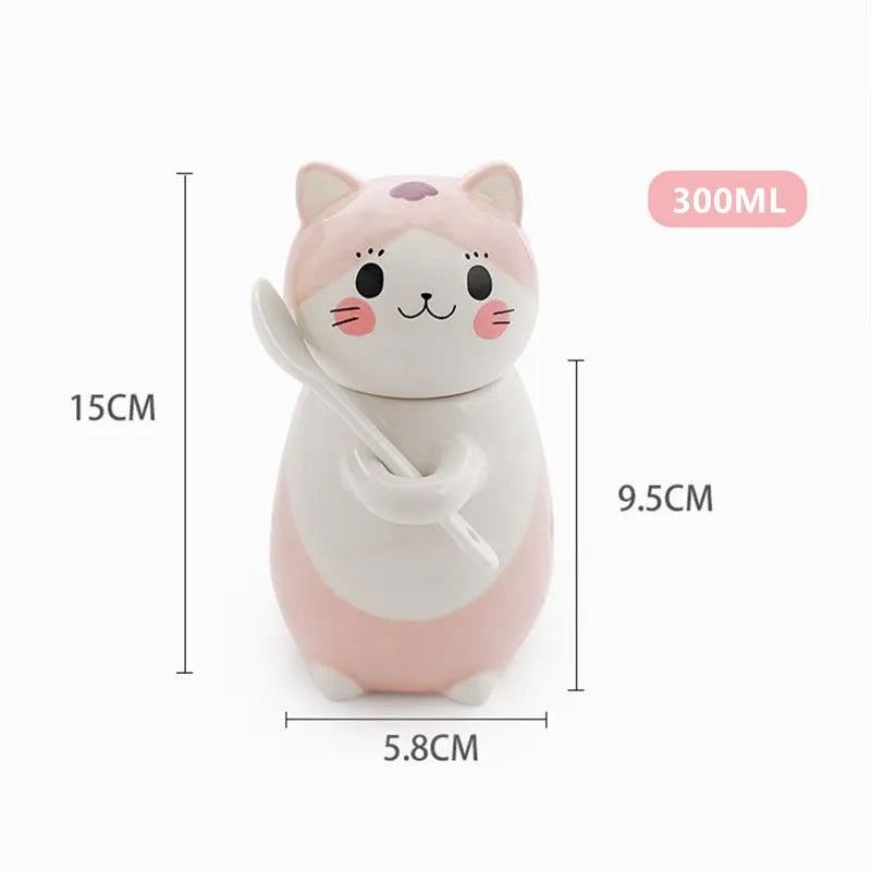 Caneca Gatinho de Cerâmica