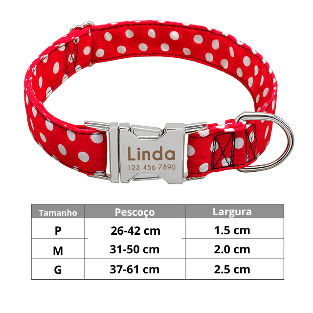 Coleira de Identificação Personalizada