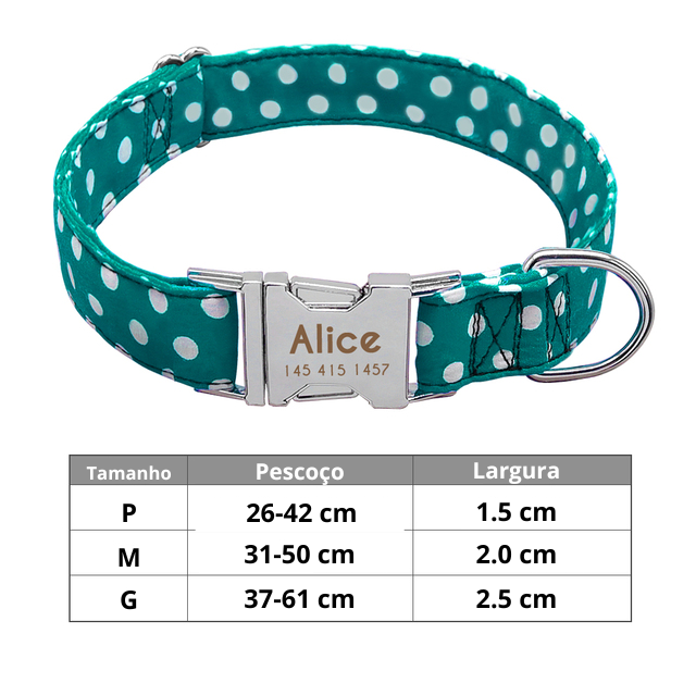 Coleira de Identificação Personalizada