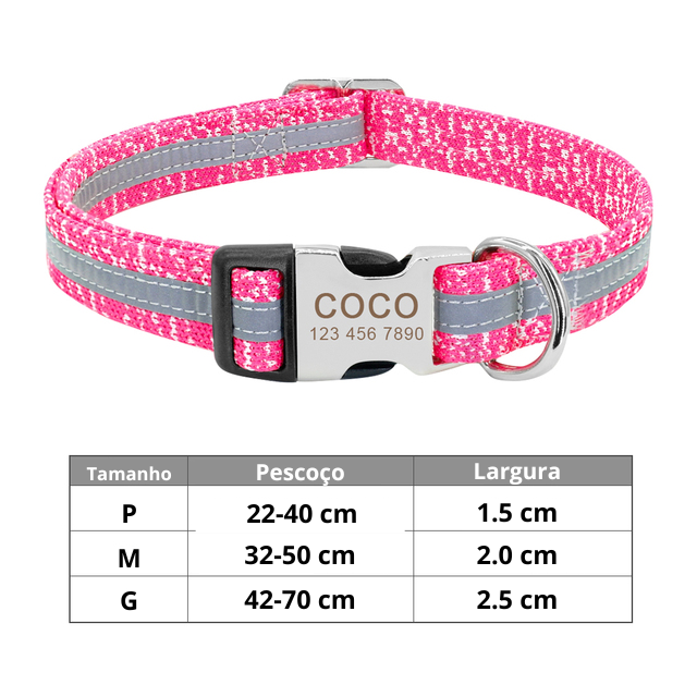 Coleira de Identificação Personalizada