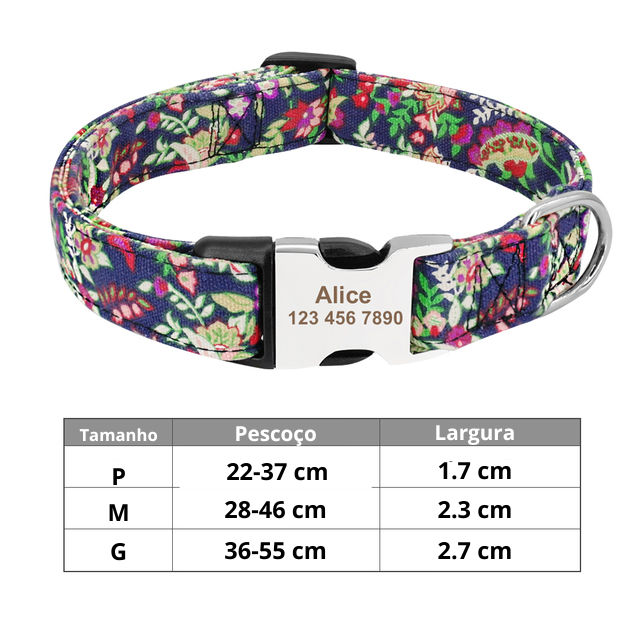 Coleira de Identificação Personalizada