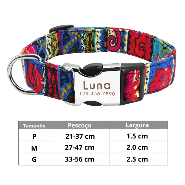 Coleira de Identificação Personalizada