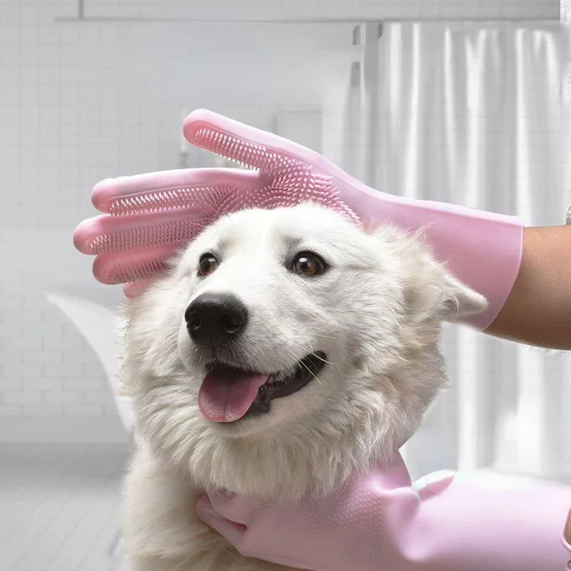Luva de Silicone Pet