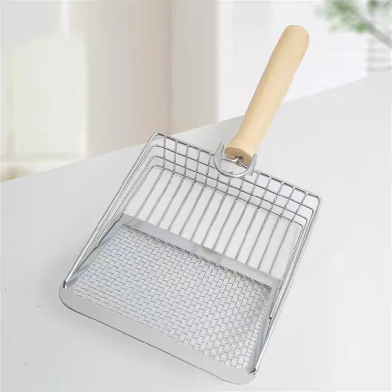 Pá Inox Pro Clean 2 em 1 para Areia de Gato