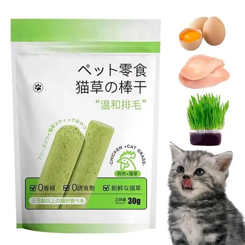 Bastões de Grama Comestíveis para Gatos