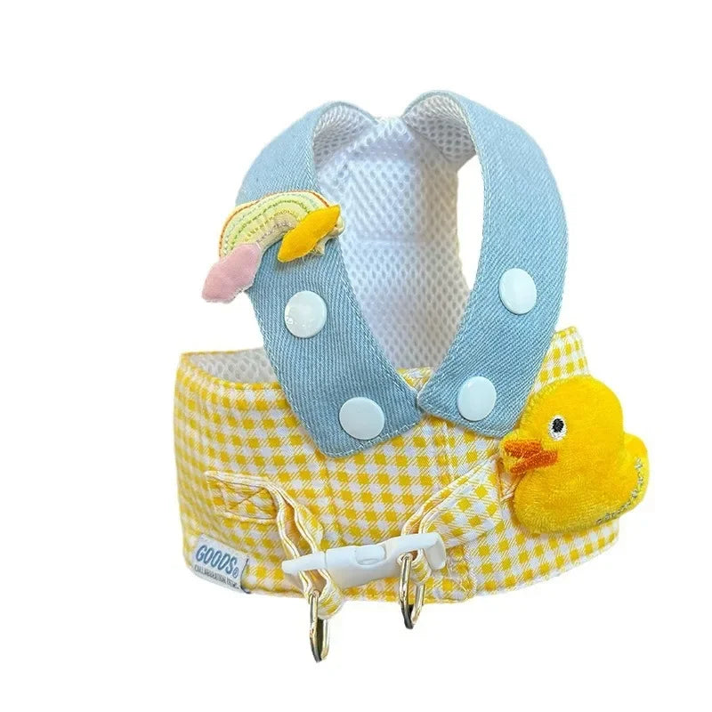 Kit Coleira Peitoral/Guia & Chapéu Duck