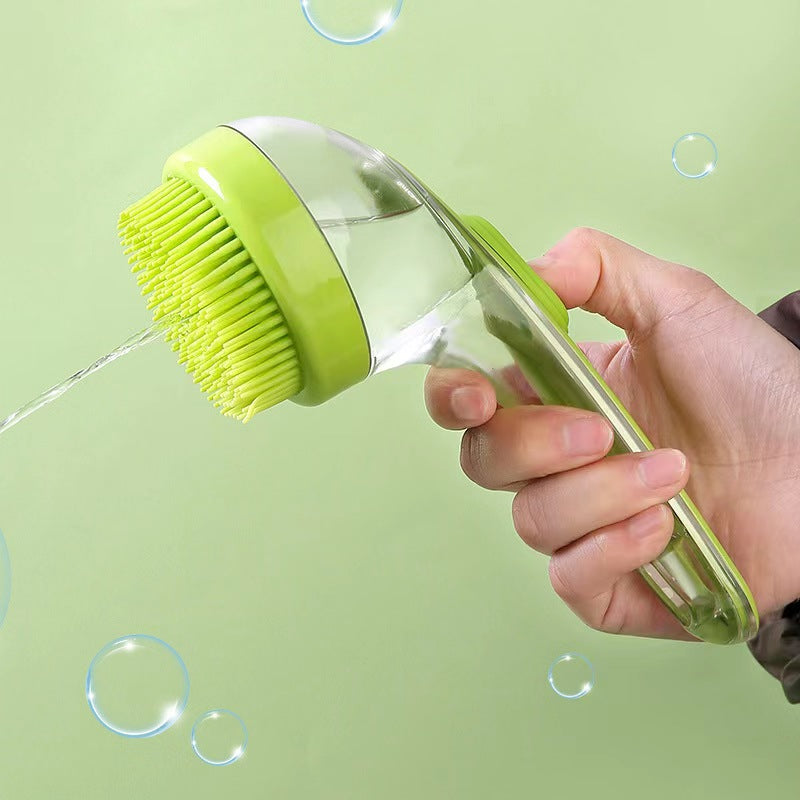 Escova de Banho com Dispenser para Shampoo