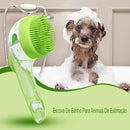 Escova de Banho com Dispenser para Shampoo