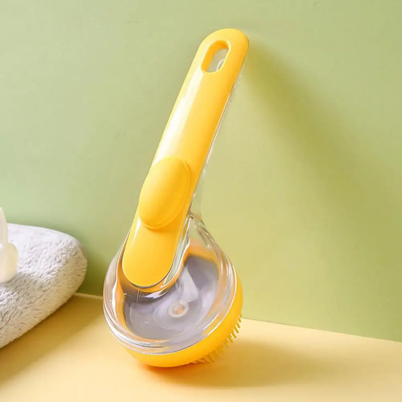 Escova de Banho com Dispenser para Shampoo