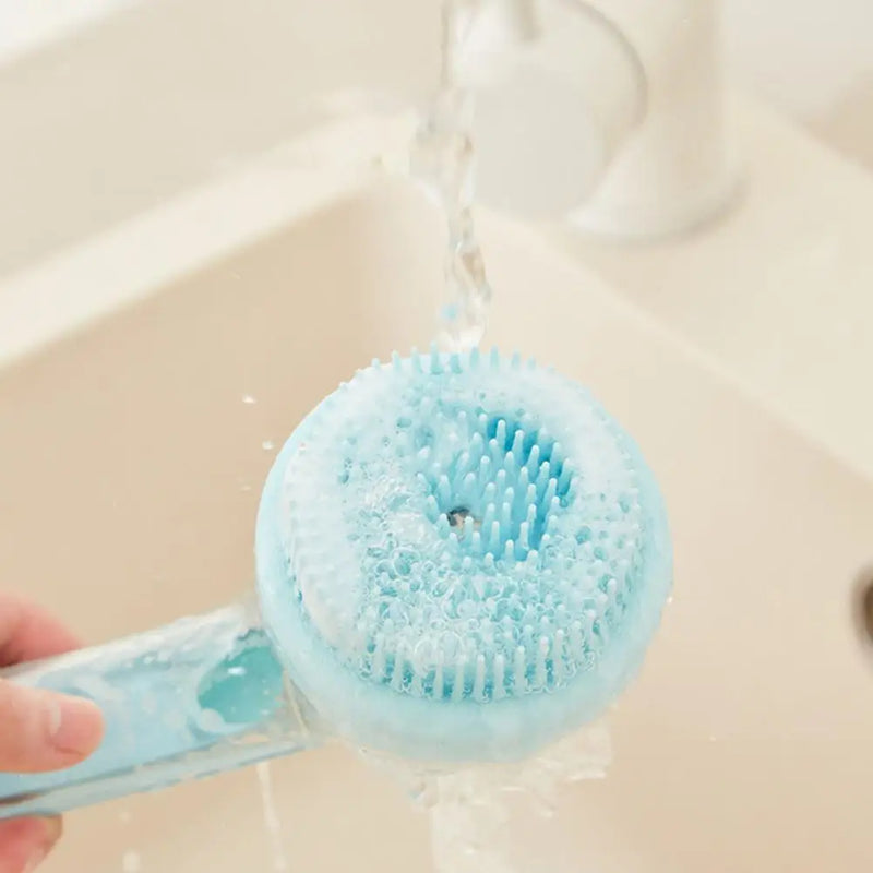 Escova de Banho com Dispenser para Shampoo