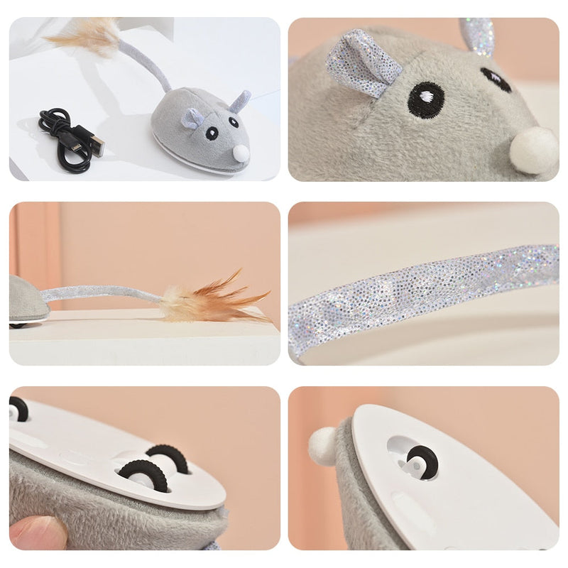 Brinquedo Ratinho Eletrônico para Gatos