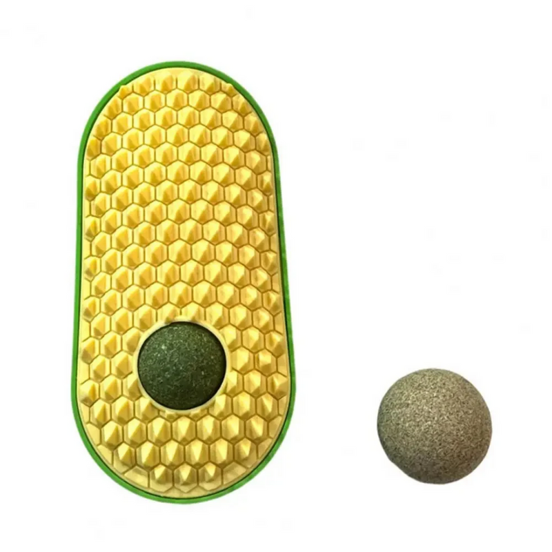 Escova Massageadora com Bolinha de Catnip