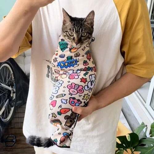 Pano de Embrulho Autoadesivo para Gatos