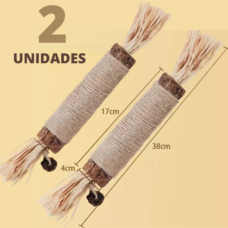 Bastão Mordedor Natural para Gatos