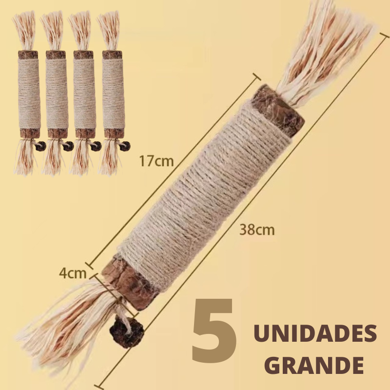 Bastão Mordedor Natural para Gatos
