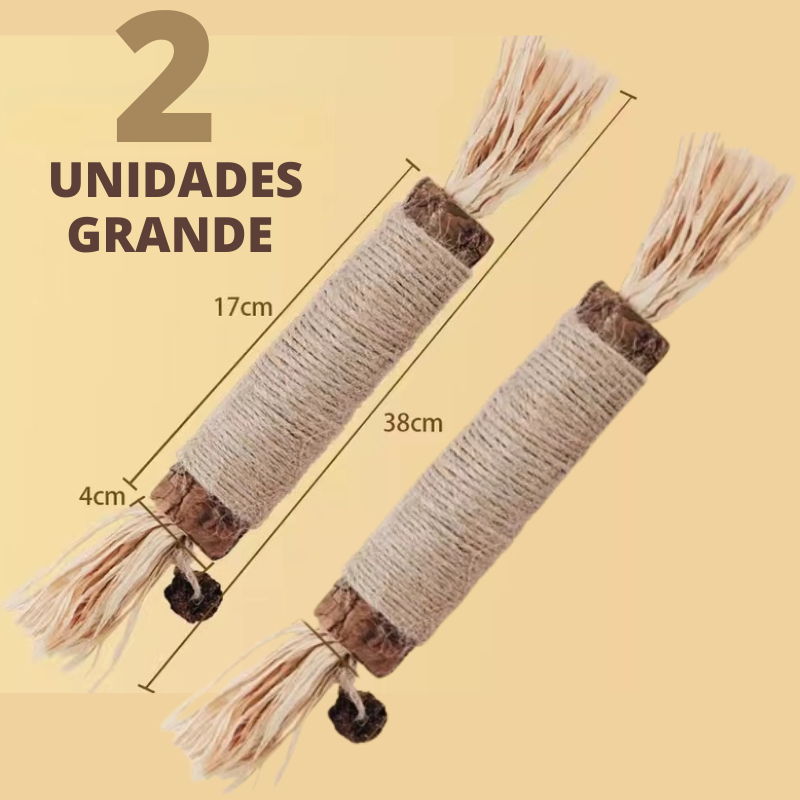 Bastão Mordedor Natural para Gatos